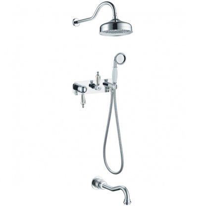 Смеситель для ванны, встроенный BRILLANTE Ripresa_Комплект