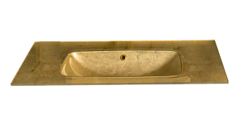 Столешница стекло 100см Поталированный Золотой моноблок