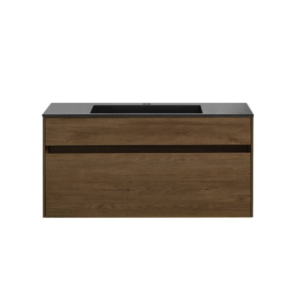 База под раковину Chiara 1000 подвесная, 1 выкатной ящик soft-close, T.Oak