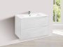 База под керамическую раковину Mia 800 подвесная, 2 выкатных ящика soft close, G.White