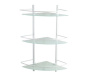 K-3133WHITE Полка стеклянная тройная угловая K-3133WHITE Полка стеклянная тройная угловая