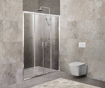 Душевая дверь BelBagno UNIQUE-BF-2-150/180-M-Cr