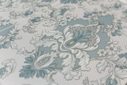 Декор настен. VT\B253\6000 Браганса голубой 25см*40см*8мм (1уп/10шт/1м2) матовый, шт