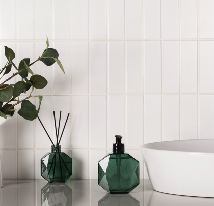 Керамическая мозаика White Matt 47x147, Brick & Metro