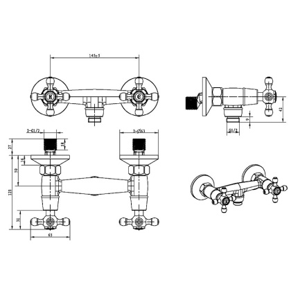 Смеситель для душа_Комплект