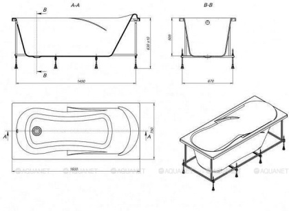 Uno акриловая ванна прямоугольная  160х75 белая Uno акриловая ванна прямоугольная  160х75 белая
