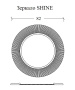 Зеркало SHINE Белое d82 light 528-W light Boheme Зеркало SHINE Белое d82 light 528-W light Boheme
