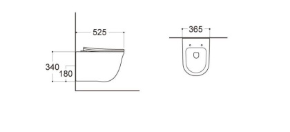 Подвесной унитаз Акватек Классик AQ1111-00