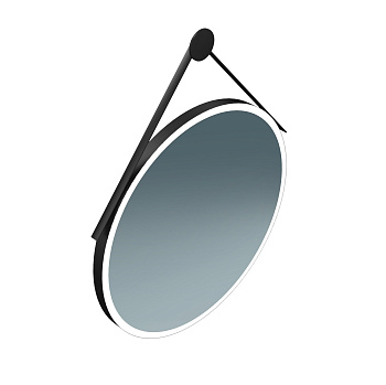 Зеркало CONO круглое 70, черное матовое CO.mi.70\BLK