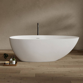 Ванна из искусственного камня ABBER Stein AS9611NM-1.7 белая матовая Ванна из искусственного камня ABBER Stein AS9611NM-1.7 белая матовая