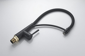 Смеситель для кухни латунь, черный S743H-3 Смеситель для кухни латунь, черный S743H-3