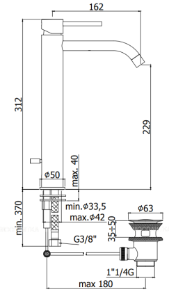 Смеситель для раковины Paffoni Light LIG085CR