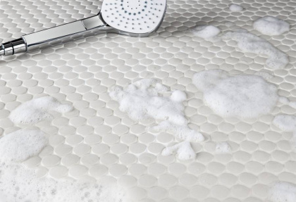 Противоскользящая мозаика, Penny Round White Antislip, Non-Slip Противоскользящая мозаика, Penny Round White Antislip, Non-Slip