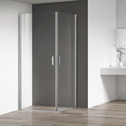 Душевой уголок RGW Leipzig LE-30 80x80 профиль Хром стекло прозрачное Душевой уголок RGW Leipzig LE-30 80x80 профиль Хром стекло прозрачное