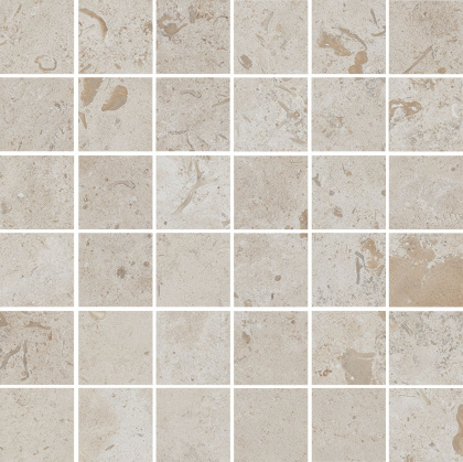 Декор Про Лаймстоун бежевый матовый мозаичный 30x30x0.9