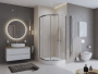 Душевой уголок BelBagno UNO-195-R-2-100-CH-CR Душевой уголок BelBagno UNO-195-R-2-100-CH-CR