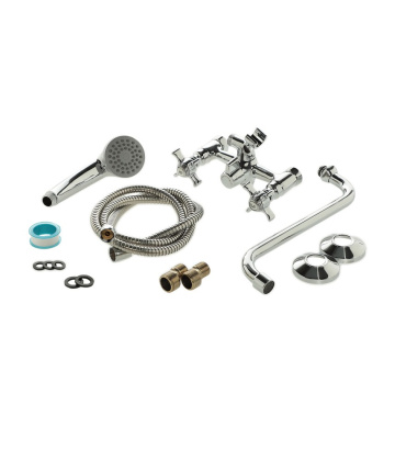 Смеситель для ванны/душа Agger Retro-X A1722200 с душевым набором Смеситель для ванны/душа Agger Retro-X A1722200 с душевым набором