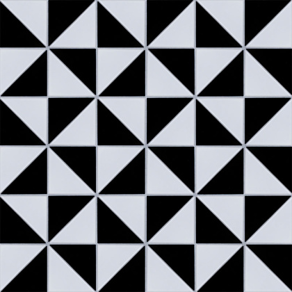 Керамическая мозаика Triangolo Chess Matt, Geometry