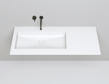 Раковина Salini MAREA 10 1802210MRF S-Stone в цвете по RAL, полувстраиваемая, матовая