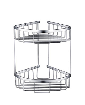 Полка угловая двойная Timo Saona 13082/00 хром Полка угловая двойная Timo Saona 13082/00 хром