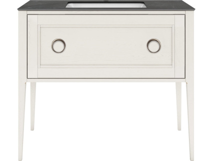 Тумба PLAZA Classic Neo напольная с ящиком 100, белая матовая PL.CN.100.1\WHT.M