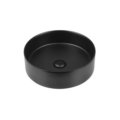 Раковина керамическая Vincea VBS-316MB, 405*405*130, накладная, черный матовый 