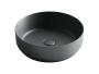 Умывальник чаша накладная круглая (цвет Темный Антрацит Матовый)                            Element 390*390*120мм