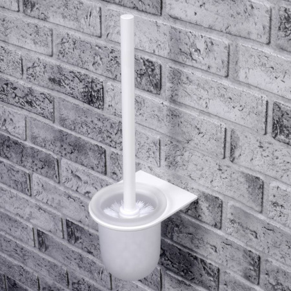 Щетка для унитаза подвесная Kammel, 10,5х37,8х13,2 см, белая, K-8327W