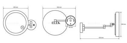 Косметическое зеркало с подсветкой