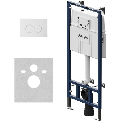 I012710.0101 MasterFit инсталляция для подвесного унитаза с клавишей ProC L, бел глянец.