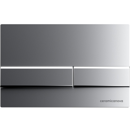 Система инсталляции для унитазов CERAMICANOVA Envision с кнопкой смыва Flat цвет хром матовый, креплениями, арт. CN1002M