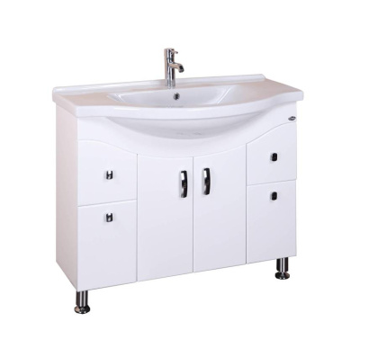 Тумба Onika Эльбрус 100 напольная, белая (ум. Эльбрус 100)