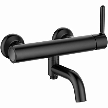 ECO-VD-NOP Смеситель для ванны и душа, чёрный матовый