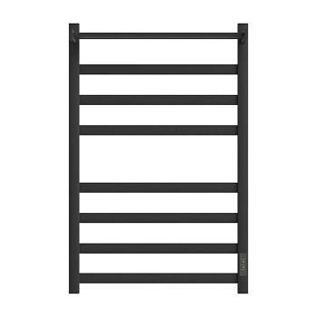 Полотенцесушитель электрический Point Меркурий PN83858PB П7 500x800 с полкой, диммер справа, черный																														