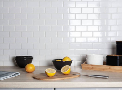 Керамическая мозаика, Brick White Glossy 45x95, Brick & Metro Керамическая мозаика, Brick White Glossy 45x95, Brick & Metro