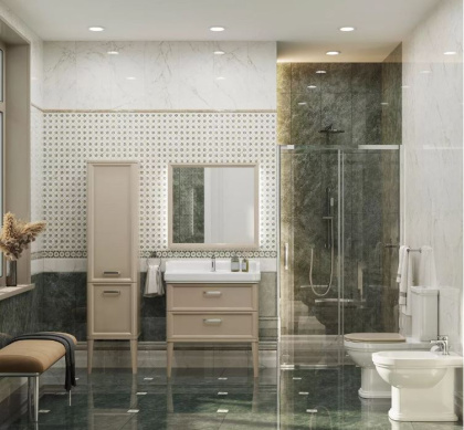 Бордюр Серенада 5 глянцевый обрезной 30x7,2x0,9