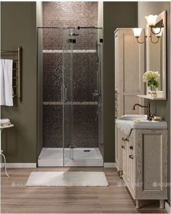 Душевая дверь Aquanet Beta NWD6221 100 L, прозрачное стекло