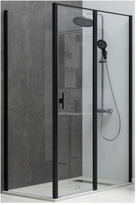 PRIORITY, Ограждение набор: 1200(дверь) х 1000(боковое стекло), браш черный (269540), шт