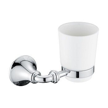 Стакан керамический с держателем, RG1212 Rose, Хром
