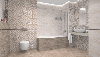 Мозаика Pegas коричневый+бежевый 30*30,шт