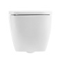 ALPINA Унитаз подвесной безободковый с сиденьем дюропласт soft close, BB10100CHR/SC