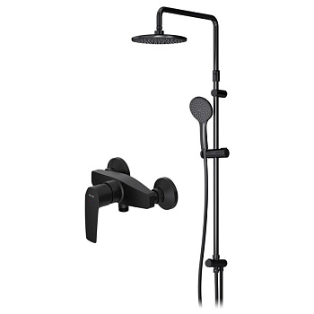 F42890A24 Gem набор 2в1: Смеситель д/душа, верхний душ d 220 мм, ручн.душ 110 мм, 1 ф-ция, душевая штанг