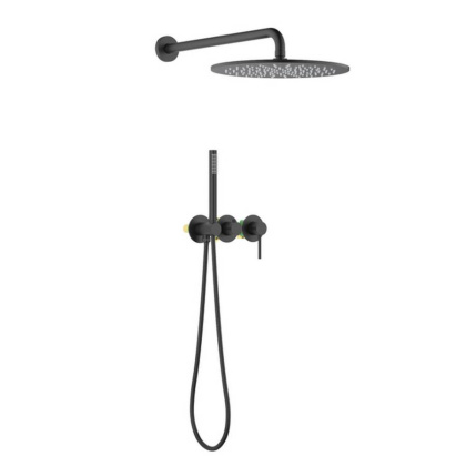 Душевая система Timo Saona SX-2349/03SM скрытого монтажа, черная матовая