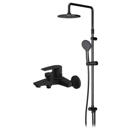 F42890A14 Gem набор 2в1: Смеситель д/ванны/душа, верхний душ d 220 мм, ручн.душ 110 мм, 1 ф-ция, душевая