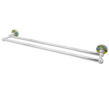 Штанга для полотенец Diemel двойная, 67х6х13 см, хром, K-2240