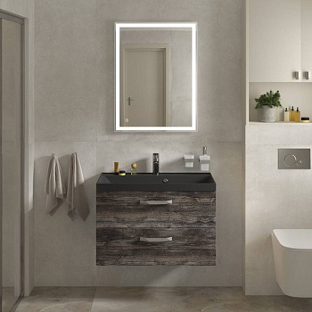 Тумба с раковиной подвесная  BelBagno AURORA 80 Bianco Lucido, раковина белая Тумба с раковиной подвесная  BelBagno AURORA 80 Bianco Lucido, раковина белая