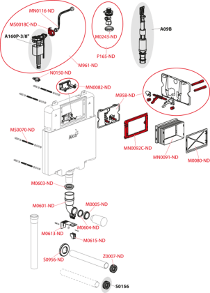 Бачок для замуровывания в стену