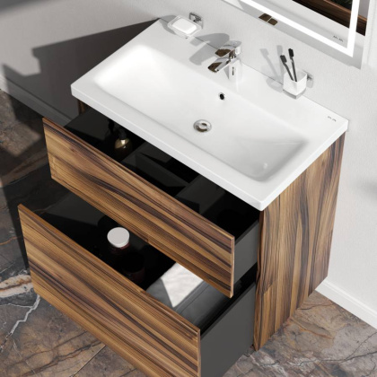 База под раковину, напольная, 75 см, 2 ящика, орех M90FSX0752HF База под раковину, напольная, 75 см, 2 ящика, орех M90FSX0752HF