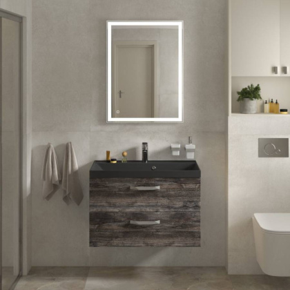 Тумба с раковиной подвесная  BelBagno AURORA 80 Bianco Lucido, раковина белая Тумба с раковиной подвесная  BelBagno AURORA 80 Bianco Lucido, раковина белая