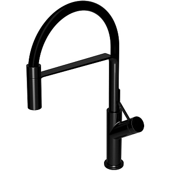 Смеситель для мойки OMNIRES VITA VI6350BLBL (черный BLM/черный BLM) Смеситель для мойки OMNIRES VITA VI6350BLBL (черный BLM/черный BLM)